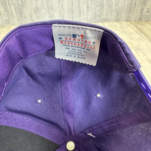 Arizona Diamondbacks MLB Vintage Purple Twins Enterprise Strapback Hat NWT - Picture 6 of 13